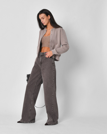 Жіночі джинси Wide Leg 57149, Колір: Капучино, Розмір: XS, зображення 3