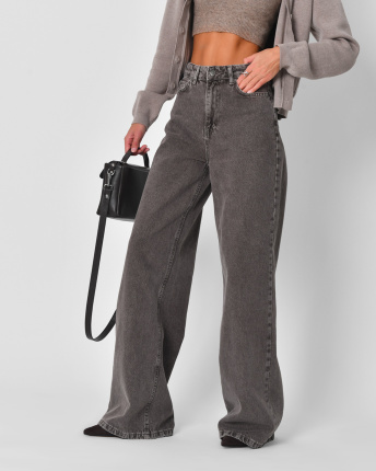 Жіночі джинси Wide Leg 57149, Колір: Капучино, Розмір: XS, зображення 4