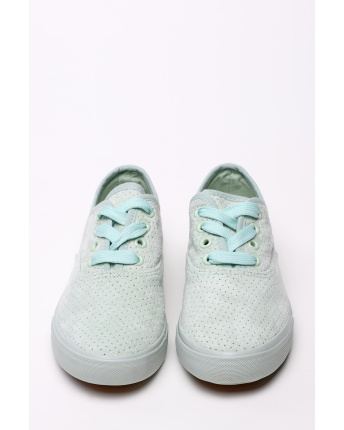 Кеды из замши на шнуровке 35230, Цвет: Мята, Размер: 39