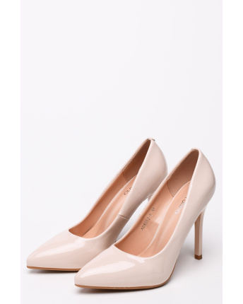 Бежевые женские туфли из эко-кожи 35236, Цвет: Бежевый, Размер: 38