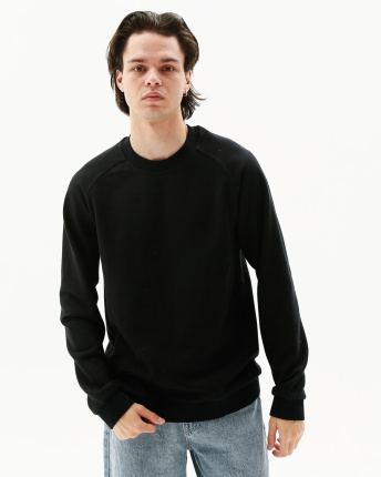 Мужской синий свитшот с тринитки 31931, Цвет: Темно-синий, Размер: S