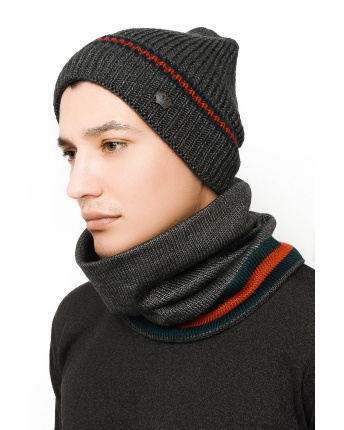 Набор снуд Daniel -26906-4 29037, Цвет: Графит, Размер: ONE SIZE