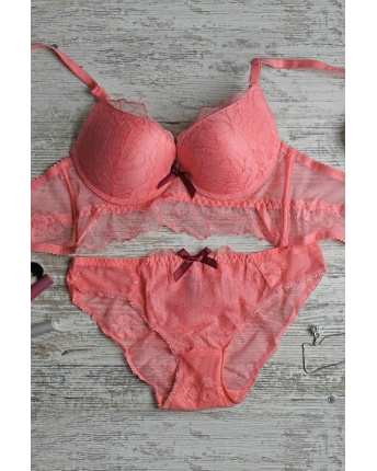 Комплект Mon petit Tillii -31453-14 34812, Цвет: Корал, Размер: 80 В трусики L