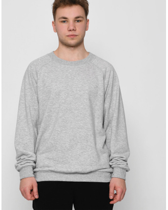 Утепленный серый мужской свитшот на флисе 29886, Цвет: Серый, Размер: S