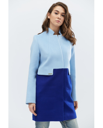 Елегантне пальто з кашеміру 32205, Колір: Мультиколор, Розмір: L