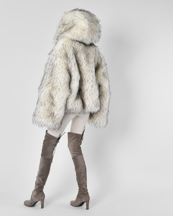 Шуба X-Woyz LS-8958-36 57176, Цвет: Молочний, Размер: ONE SIZE, изображение 5