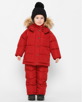 Красный зимний комплект для малышей 1-5 лет 43512, Цвет: Красный, Размер: 98