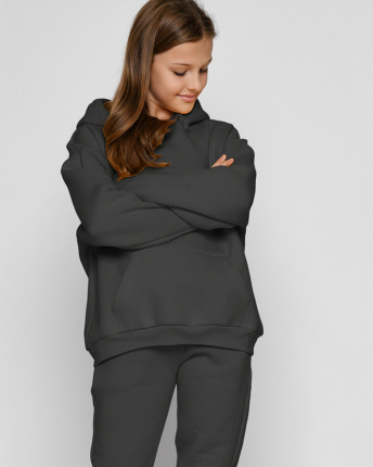 Подростковый спортивный костюм на флисе 56135, Цвет: Графит, Размер: 122, изображение 3