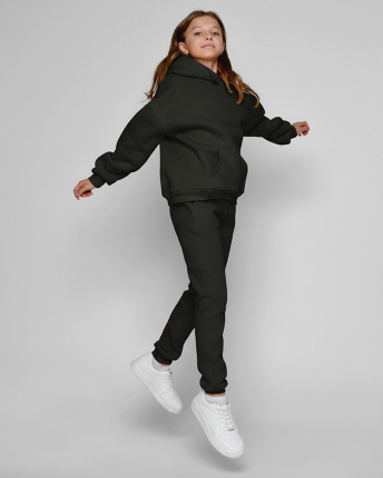 Подростковый спортивный костюм на флисе 56135, Цвет: Графит, Размер: 122, изображение 5