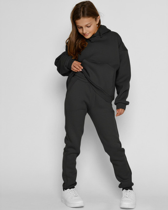 Подростковый спортивный костюм на флисе 56135, Цвет: Графит, Размер: 122, изображение 6