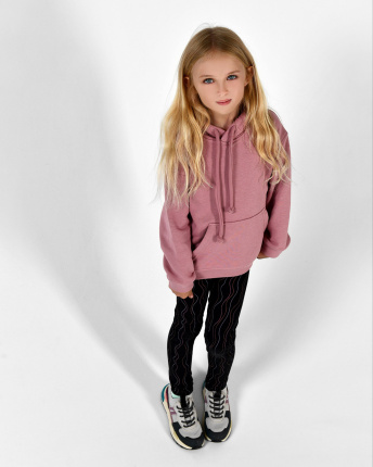 Детский худи унисекс цвета пудра 55700, Цвет: Пудровый, Размер: 122