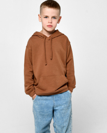 Детский худи унисекс цвета кемел 55704, Цвет: Кемел, Размер: 128
