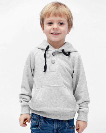 Дитячий сірий  худі без принта 32003, Колір: Сірий, Розмір: 92