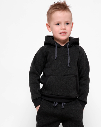 Дитячий худі на флісі 30451, Колір: Графіт, Розмір: 92
