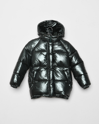 Зеленая зимняя куртка для девочек 43451, Цвет: Зеленый, Размер: 116