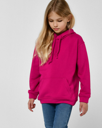 Детский худи с капюшоном цвет малина 38464, Цвет: Малина, Размер: 122