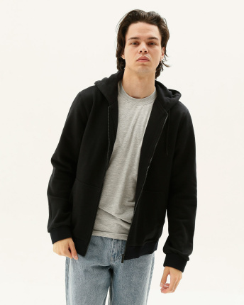 Мужская спортивная кофта на молнии, синий 31940, Цвет: Темно-синий, Размер: M