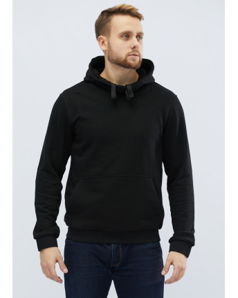 Мужское худи черного цвета 31914, Цвет: Черный, Размер: S