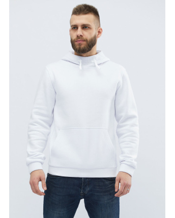 Мужской белый худи 29932, Цвет: Белый, Размер: S