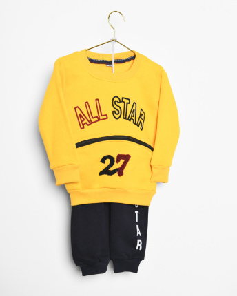 Детский костюм на флисе all star 53194, Цвет: Жёлтый, Размер: 110