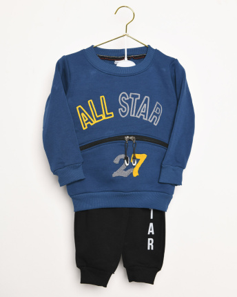 Детский костюм на флисе all star 53195, Цвет: Синий, Размер: 116