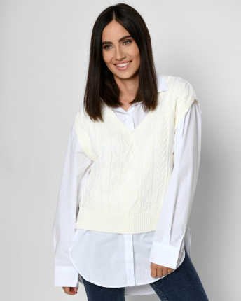 Жилет Carica SV-6917-3 52508, Цвет: Молочний, Размер: ONE SIZE