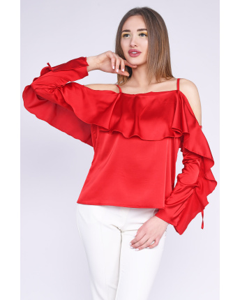 Блуза Letta М-31640-14 35684, Цвет: Красный, Размер: ONE SIZE