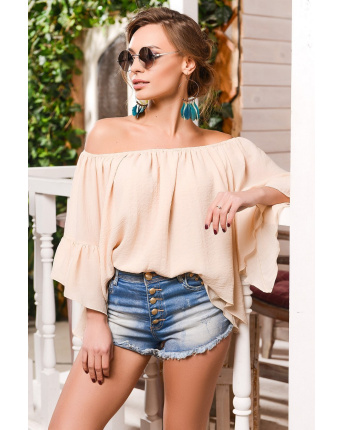 Блуза Carica BK-7399-10 32945, Цвет: Бежевый, Размер: XS