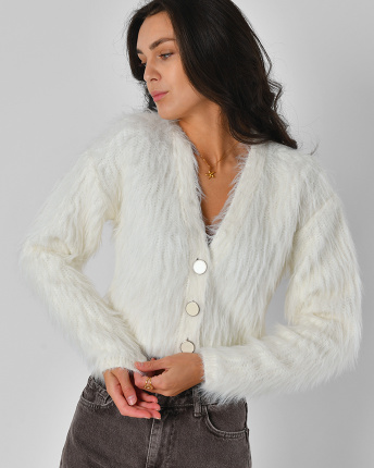 Кардиган Rica Rossa 50023-36 57119, Цвет: Молочний, Размер: ONE SIZE