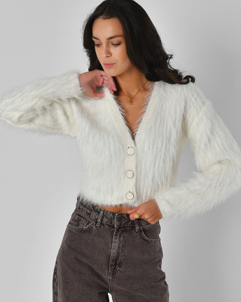 Кардиган Rica Rossa 50023-36 57119, Цвет: Молочний, Размер: ONE SIZE, изображение 6