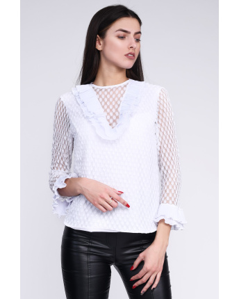 Блуза Letta BK-50241-3 35332, Цвет: Белый, Размер: XS