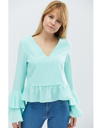 Блуза Carica BK-7614-7 27398, Цвет: Мята, Размер: S