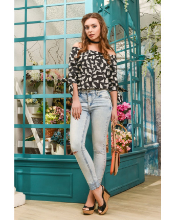 Блуза Carica BK-7483-8 33035, Цвет: Черный, Размер: XS