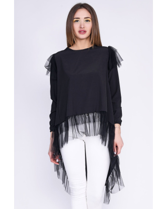 Туника Letta М-31639-8 35678, Цвет: Черный, Размер: ONE SIZE