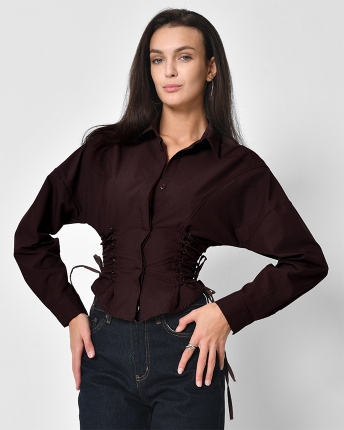 Рубашка Rica Rossa 70004-16 57124, Цвет: Бордовый, Размер: S, изображение 3