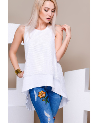 Туника Carica TN-10039-3 33167, Цвет: Белый, Размер: XS