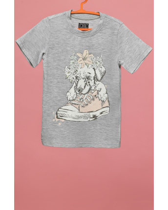 Дитяча футболка Standart з принтом 34487, Колір: Сірий, Розмір: 110