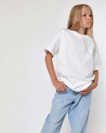 Дитяча повсякденна футболка Premium,  білий 55662, Колір: Білий, Розмір: 122