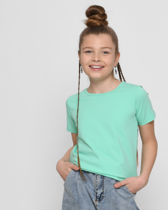 Дитяча футболка Standart, м`ята 56302, Колір: М'ята, Розмір: 110