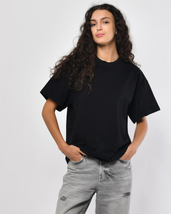 Футболка женская Premium oversize CRC FP-140-8 57825, Цвет: Черный, Размер: S, изображение 6