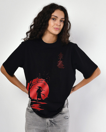 Женская футболкаCRC 26057-8 Sun Samurai 58011, Цвет: Черный, Размер: XS