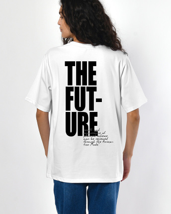 Женская белая футболка с принтом The Future 57968, Цвет: Белый, Размер: XS