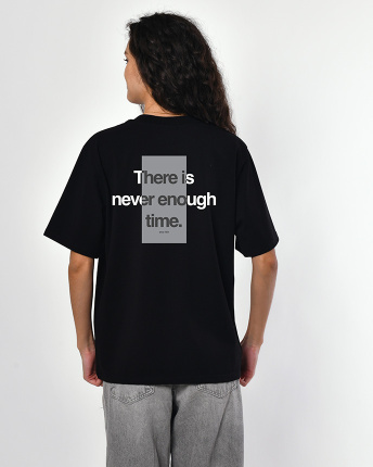 Женская чёрная футболка с принтом There Is Never Enough 57969, Цвет: Черный, Размер: XS