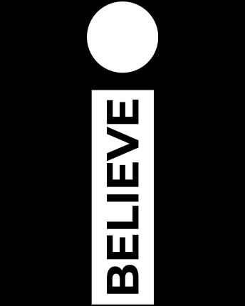 Женская чёрная футболка с принтом Believe 57954, Цвет: Черный, Размер: XS, изображение 3