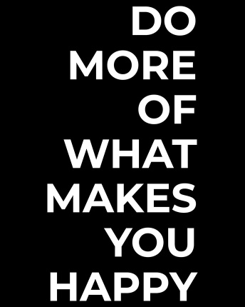 Женская чёрная футболка с принтом Makes Happy 57958, Цвет: Черный, Размер: M, изображение 3