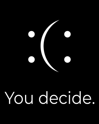 Женская чёрная футболка с принтом You Decide 57977, Цвет: Черный, Размер: XS, изображение 3