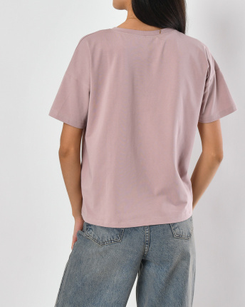 Футболка женская базовая oversize Standart CRC FS-216-21 57790, Цвет: Светло-розовый, Размер: XS, изображение 6