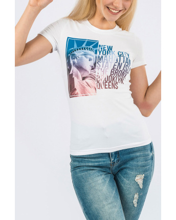 Футболка CRC 201-3-1258 58039, Цвет: Белый, Размер: XS