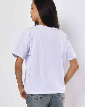 Футболка жіноча базова Standart CRC FS-216-3 57850, Колір: Білий, Розмір: XS, зображення 5