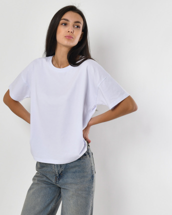 Футболка жіноча базова Standart CRC FS-216-3 57850, Колір: Білий, Розмір: XS, зображення 2